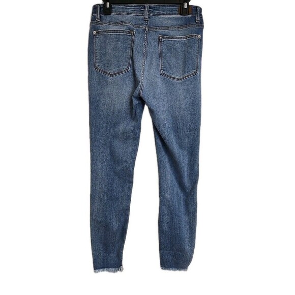 Judy Blue Skinny Fit High Rise Jeans Distressed Stretch Blue Women’s Size 11/30 - Picture 2 of 9